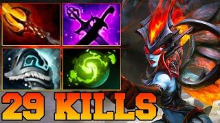 29 Kills QOP Dota 2 Mid Lane Beast - Best Queen Of Pain Dota 2 Pro Gameplay Guide Build 7.38