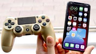 How To Connect PS4 Controller To Your iPhone / iPad! (iOS 14)