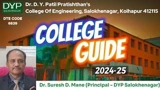 Dr. D. Y. Patil Pratishthan's College of Engineering Salokhenagar, Kolhapur | College Guide 2024-25