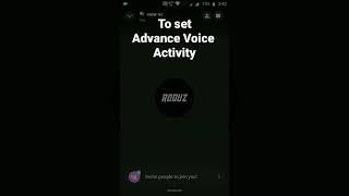 How to Enable Advance Voice Activity in Discord Mobile #roduz #discord #howto #how #voice #activity