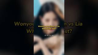Wonyoung vs Garam vs Lia Who fell the best?