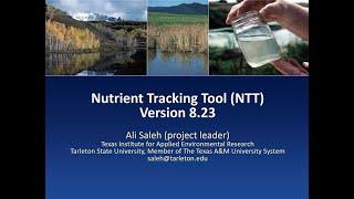 Nutrient Tracking Tool (NTT) (Water Quality) Training