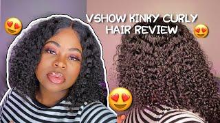 KINKY CURLY AFFORDABLE AMAZON WIG REVIEW ft VSHOW HAIR | Tiyonna B