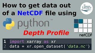 How to get data out of a NetCDF file using Python: depth profile