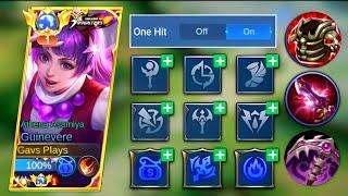 GUINEVERE TOP 1 GLOBAL BEST BUILD AND EMBLEM 2023 (1 HIT DELETE!!) | MLBB