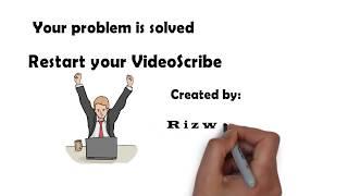 How to fix videoscribe white screen problem || Whiteboard animation video scribe problem solved