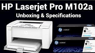 Hp LaserJet pro M102a/104a Printer Unboxing and full specifications