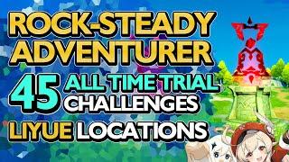 ALL Time Trial Challenges Location, Rock Steady Adventurer Achievement Guide | Genshin Impact