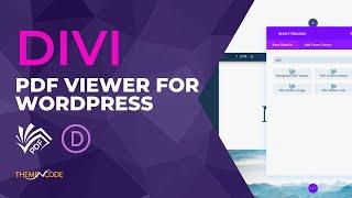 Divi PDF viewer for WordPress Addon | ThemeNcode | #wordpress #PDF #Divi