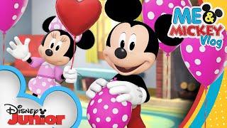Mickey & Minnie's Birthday Balloon Surprise | Me & Mickey | Vlog 24 | @disneyjunior