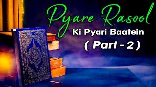 Pyare Rasool Ki Pyari Baatein  - प्यारे रसूल की प्यारी बातें ( Part 2 )  - Quran Aur Hadees