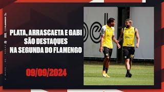 Plata, Arrascaeta e Gabi são destaques na segunda do Flamengo