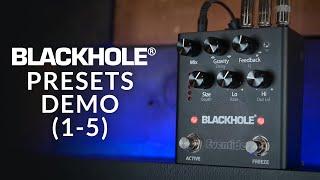 Eventide Blackhole Reverb Pedal - Presets 1-5 Demo (Guitar)