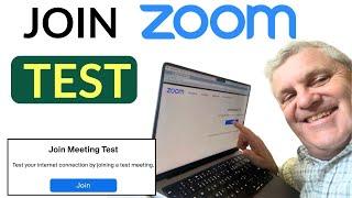 ZOOM TEST: How to Join a Zoom Test Meeting