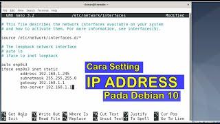 Cara Konfigurasi IP Address pada Debian 10 di VirtualBox