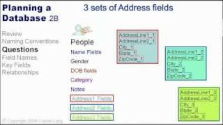 Learn Access -2.B- Planning Database Fields