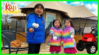 Ryan's Family Camping Trip in a giant Tent together!!