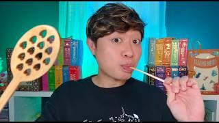  Face scooping with the Honey Spoon  Satisfying Tingles  ASMR