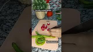 çok kolay salata yapımı mayonezli