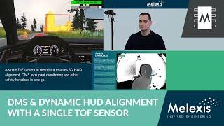 DMS & Dynamic HUD alignment with a single ToF sensor