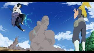 Luta Sasuke vs Deidara  (Naruto Shippuden)