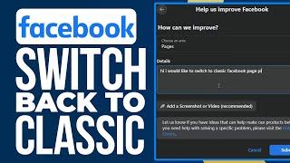 How To Switch Back To Classic Facebook Page 2024 (2 WAYS)