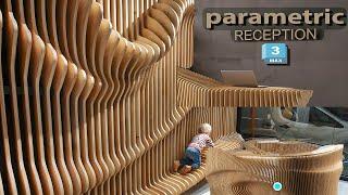 parametric reception | 3ds max modeling | PolySlicer