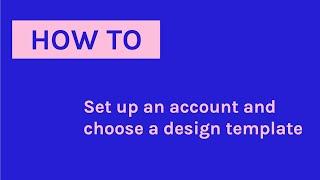 How to set up an account