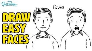 How to draw faces simply and easily - Dave - Draw along