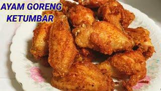 Resep  Ayam Goreng Ketumbar ‼️ Crispy Diluar Juicy Didalam  Gurih Banget  Chicken Wings fry