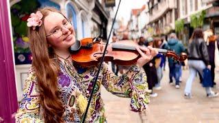 Waterloo - ABBA - Holly May Violin Cover (Street Performance) - Waterloo ABBA 50 Years Eurovision