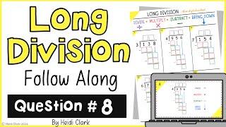 #8 How to do the standard algorithm for long division using Google slides