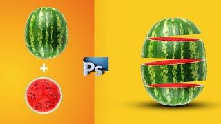 Photo Manipulation Fruit Slice। Photoshop #Manipulation #wathermilon