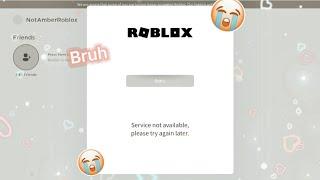 ROBLOX IS DOWN AGAIN!? 