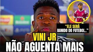 MAIS UM ESCÂNDALO NA ESPANHA! Vini Jr não aguenta mais e pode sair do Real Madrid