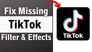 How To FIX Missing Filters/Effects On TikTok! (2023)