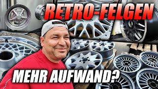 Wir drehen & pulvern eure Retrofelgen! - Mehr Aufwand als "moderne" Räder?