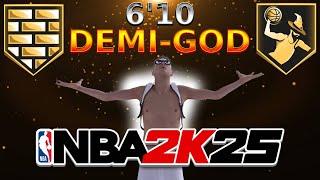 THIS BEST CENTER BUILD IS BREAKING NBA 2K25! BEST BIG MAN BUILD in 2K25! 6’10 DEMI-GOD