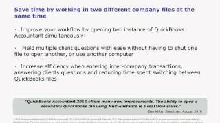 PREVIEW QuickBooks Accountant 2011 For Pro Users (Multi-Instance)