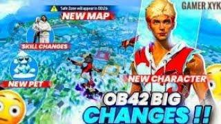 FREE FIRE OB 42 UPDATE ALL CHANGES