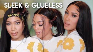 ULTIMATE MELT | GLUELESS SILKY STRAIGHT LACE WIG INSTALL NO GLUE  NO SPRAY ft. Jessie's Wig