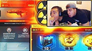 TWIN BROTHER OPENS LUCKIEST SUPPLY DROPS EVER! (Unlocks BEST EPIC WEAPON) - 10 TRIPLE PLAY BUNDLES!