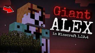 What if you see GIANT ALEX in Minecraft 1.19.4 ?! (Minecraft Creepypasta)