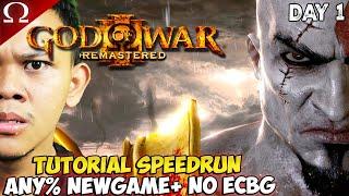 DAY 1 TUTORIAL SPEEDRUN ANY% NG+ NO ECBG GOD OF WAR 3