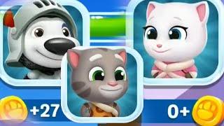 TALKING TOM SPLASH FORCE - Talking Angela, Talking Tom, Talking Hank - Gameplay, Android Mobile ios