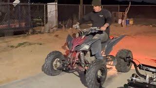 This little Yamaha raptor 250 is snappy with the gear change