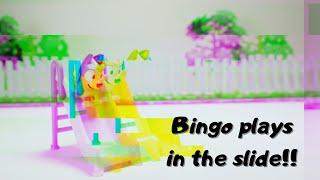 Bingo plays in the slide - Bluey Episode #Shorts