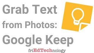 How to Capture / Grab Image Text with Google Keep (No Sound)