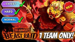 Beast Raid Avatar of Ruin 1 F2P TEAM! Expert Mode I Cookie Run Kingdom