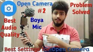 Open camera app settings | Best audio quality Boya mic | Problem solved | GS Pride